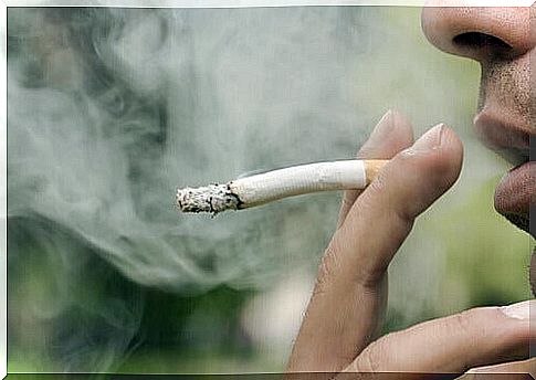 Smoking can cause bleeding gums