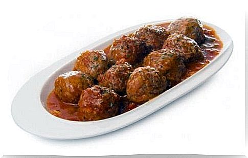 Delicious homemade meatballs in Spanish sauce