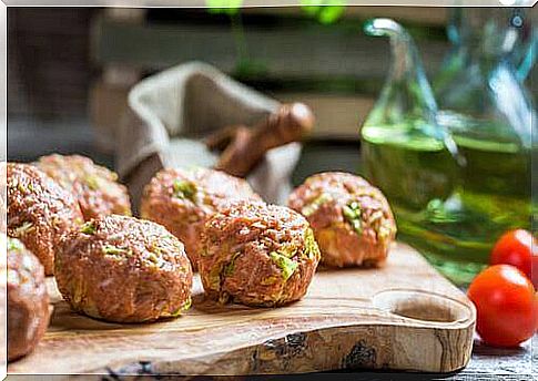 Preparation of the meatballs