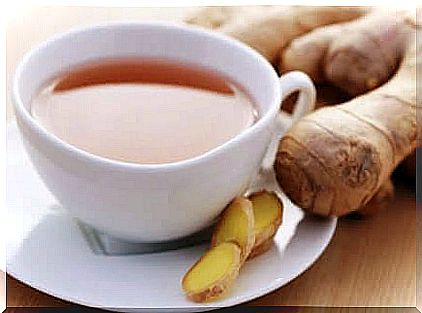 Ginger tea to relieve menstrual cramps