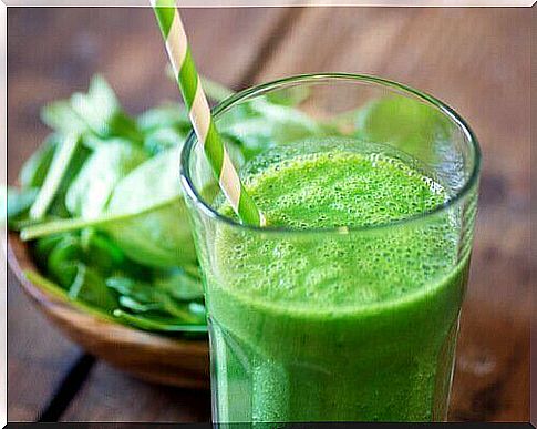 Smoothie with parsley