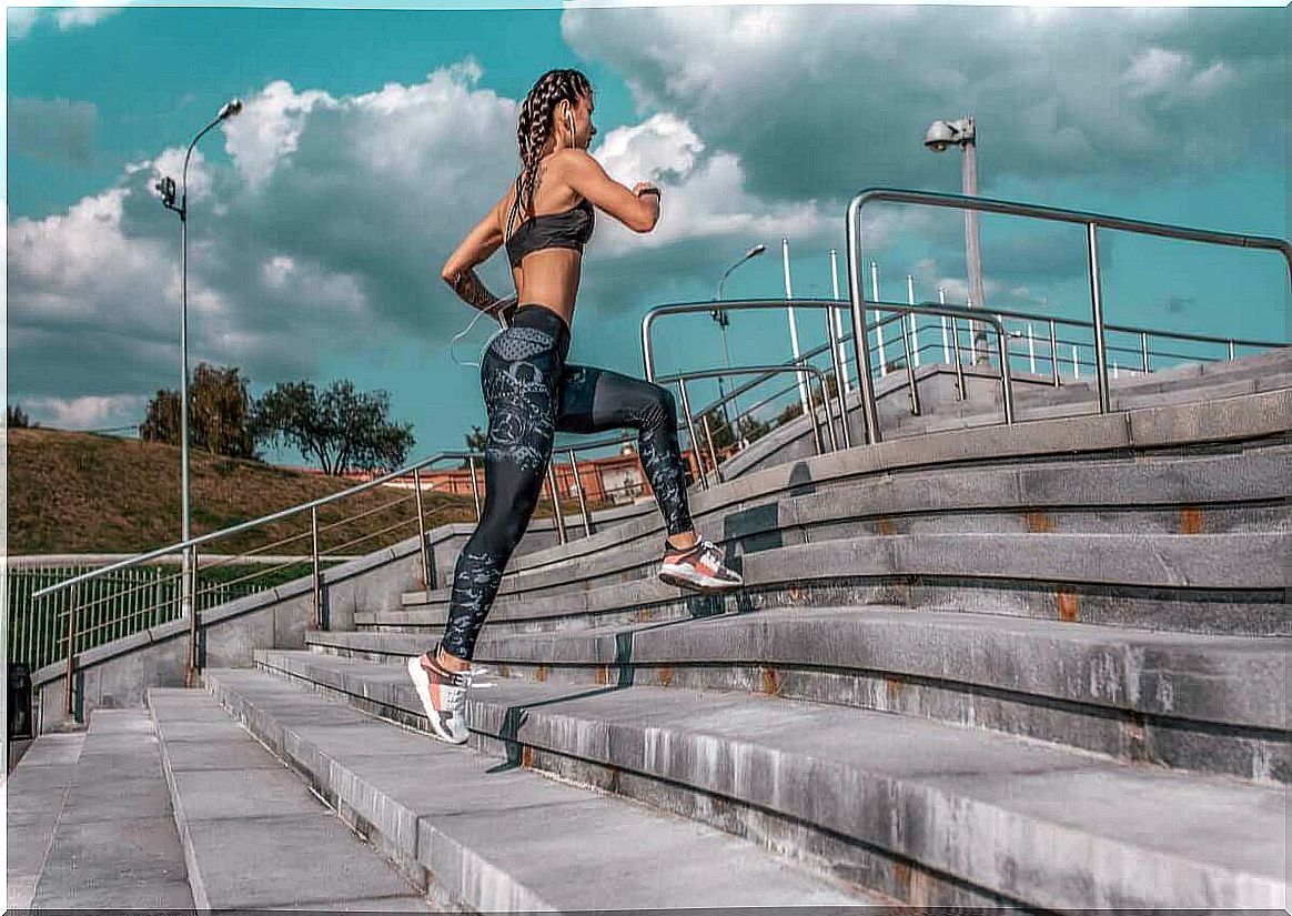 Woman working out