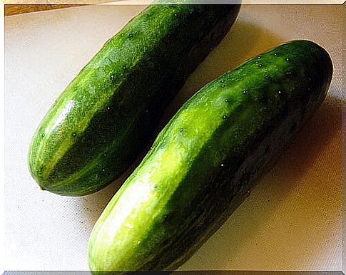 Two whole cucumbers