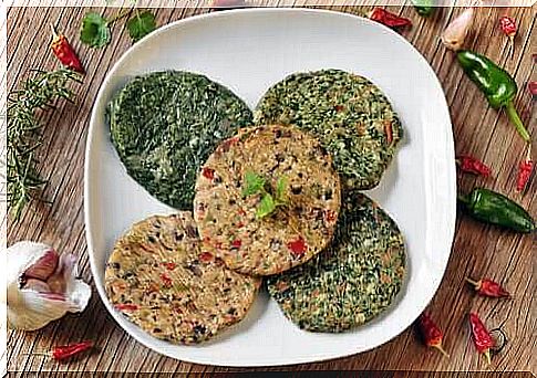 Tofu burgers are one of many tofu dishes