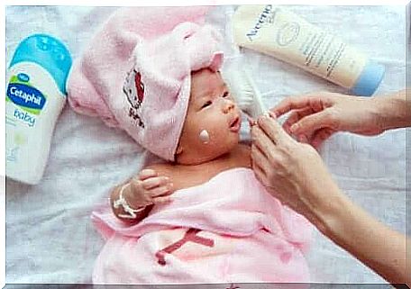 Skin care for a baby